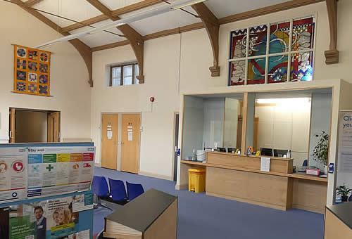 Abbey Surgery Reception and Waiting Area